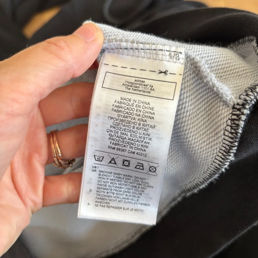 Adidas Hoodie Sweatshirt Men's Size Medium Black Gray Pullover Damian Lillard - Picture 4 of 4